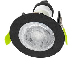 OutledTL Dylan inbouwspot - dimbaar - 1 stuk - mat zwart IP65 waterdicht 60 t/m 65 mm zaagmaat