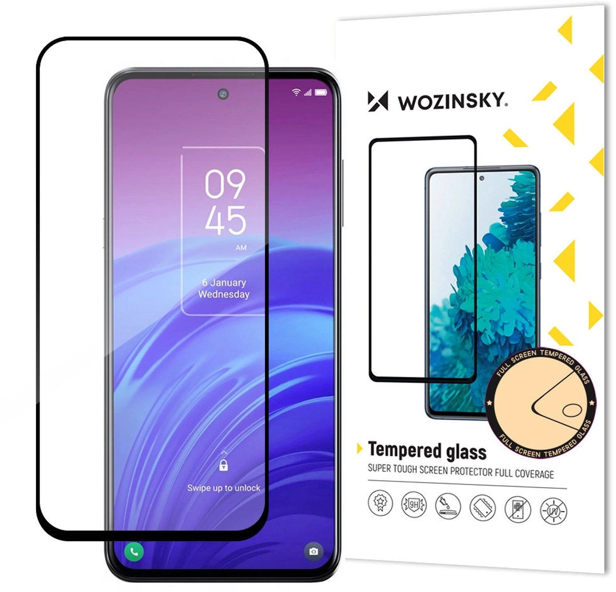 Wozinsky Gehard Glas Volledige Lijm Voor Samsung Galaxy S22+ Hoesvriendelijk