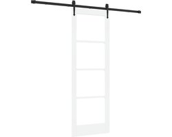 vidaXL - Schuifdeur - met - Hardware - Set - 'ORKDAL'Wit - 73,5x211 - cm