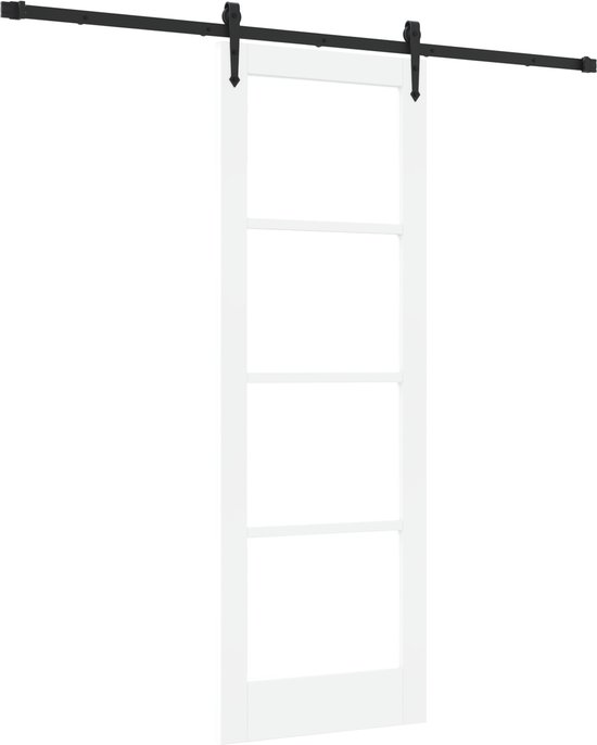 vidaXL - Schuifdeur - met - Hardware - Set - 'ORKDAL'Wit - 73,5x211 - cm