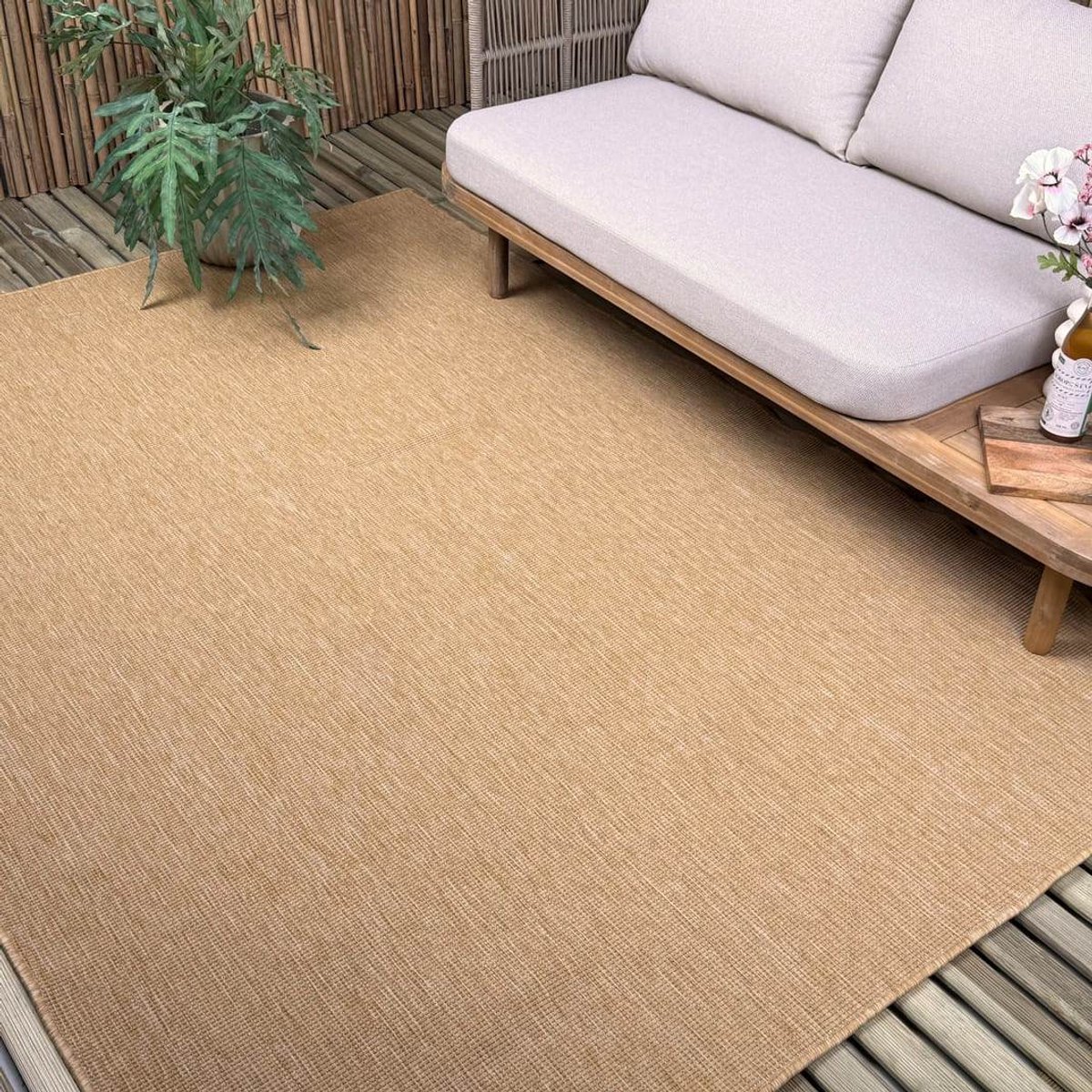 Buitenkleed Tone geel/okergeel - Interieur05 - 160 x 230 cm - (M)