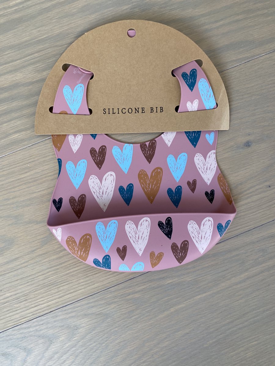 Goedkoopste Rammelaartje verstelbare siliconen slabber met opvangbak slabbetje dieren print baby dreumes peuter