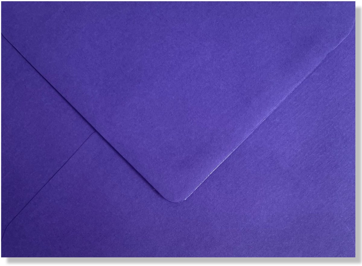 Cards & Crafts 50 Luxe C6 Enveloppen - Paars - 162x114mm - 110 grams - 16,2X11,4cm