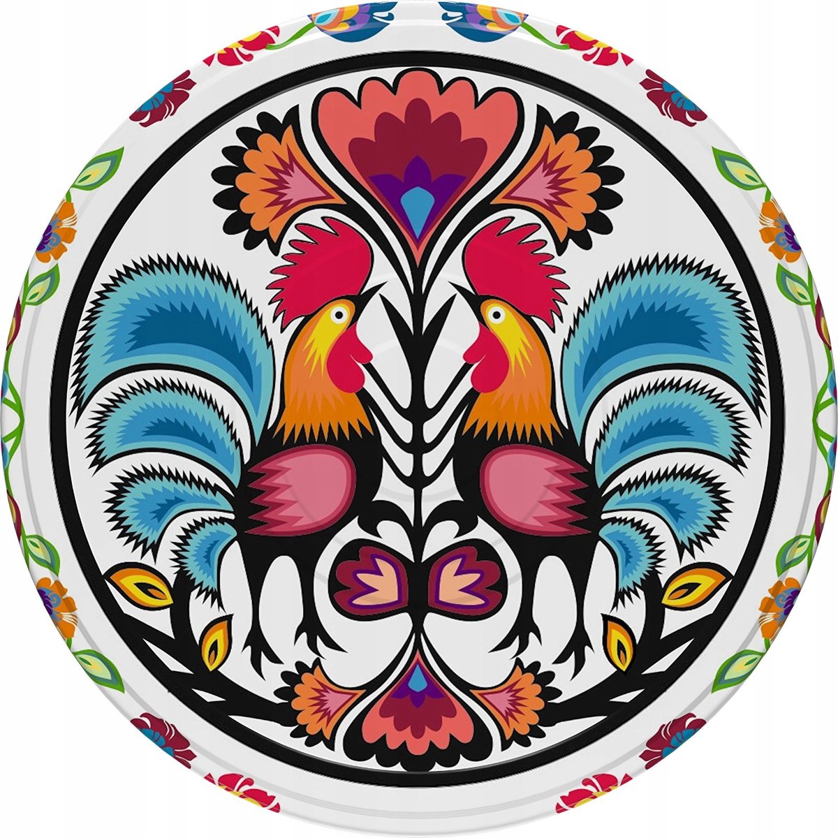 Browin - Folklore Stijl Glazen Pot Deksel - 10 stuks - Stalen Constructie - Silicone Afdichting