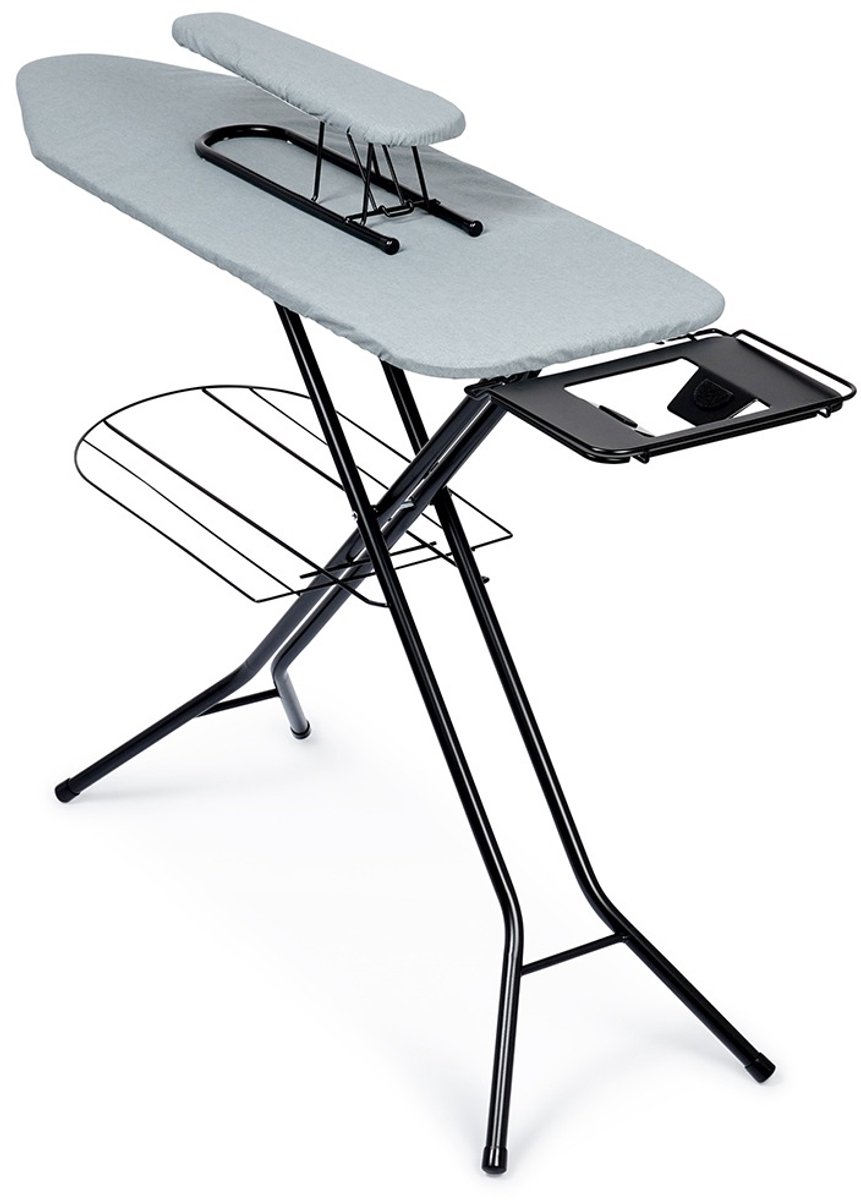 Strijkplank met Mouwplank Grijs 140x39x92 cm - Inklapbaar