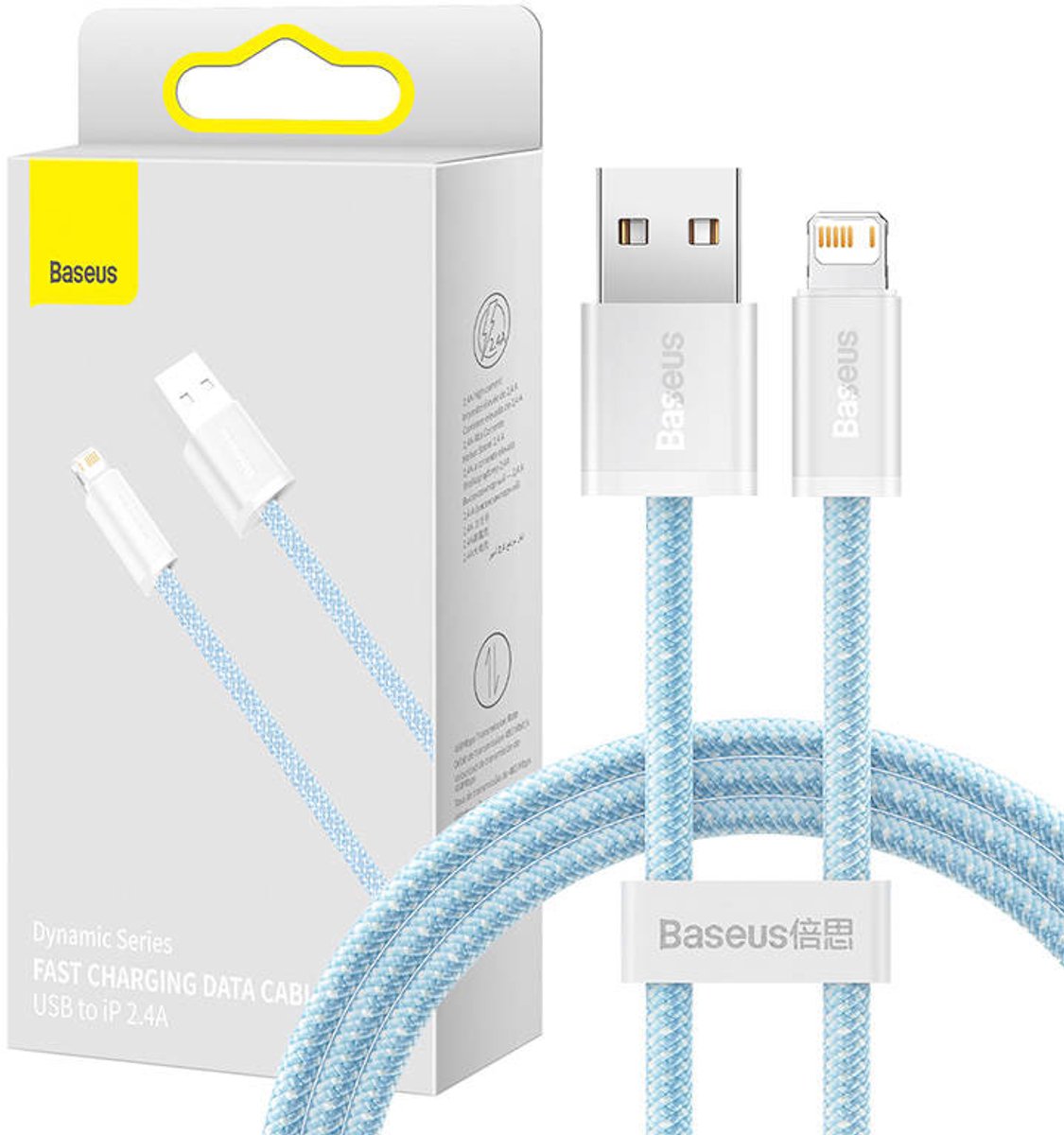 Baseus Usb-Kabel Voor Lightning 1M 2.4A Voor Iphone 11 12 13 14 Met Functie