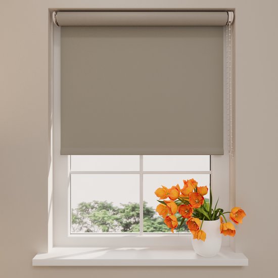 Store enrouleur occultant Radeco® - Easy Match - Beige Grijs - 160 x 190 cm - Store enrouleur sans perçage - Dimensions de 40 à 240 cm de large