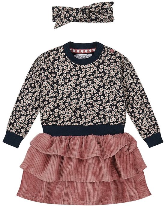 Dirkje Meisjes Jurk - Navy