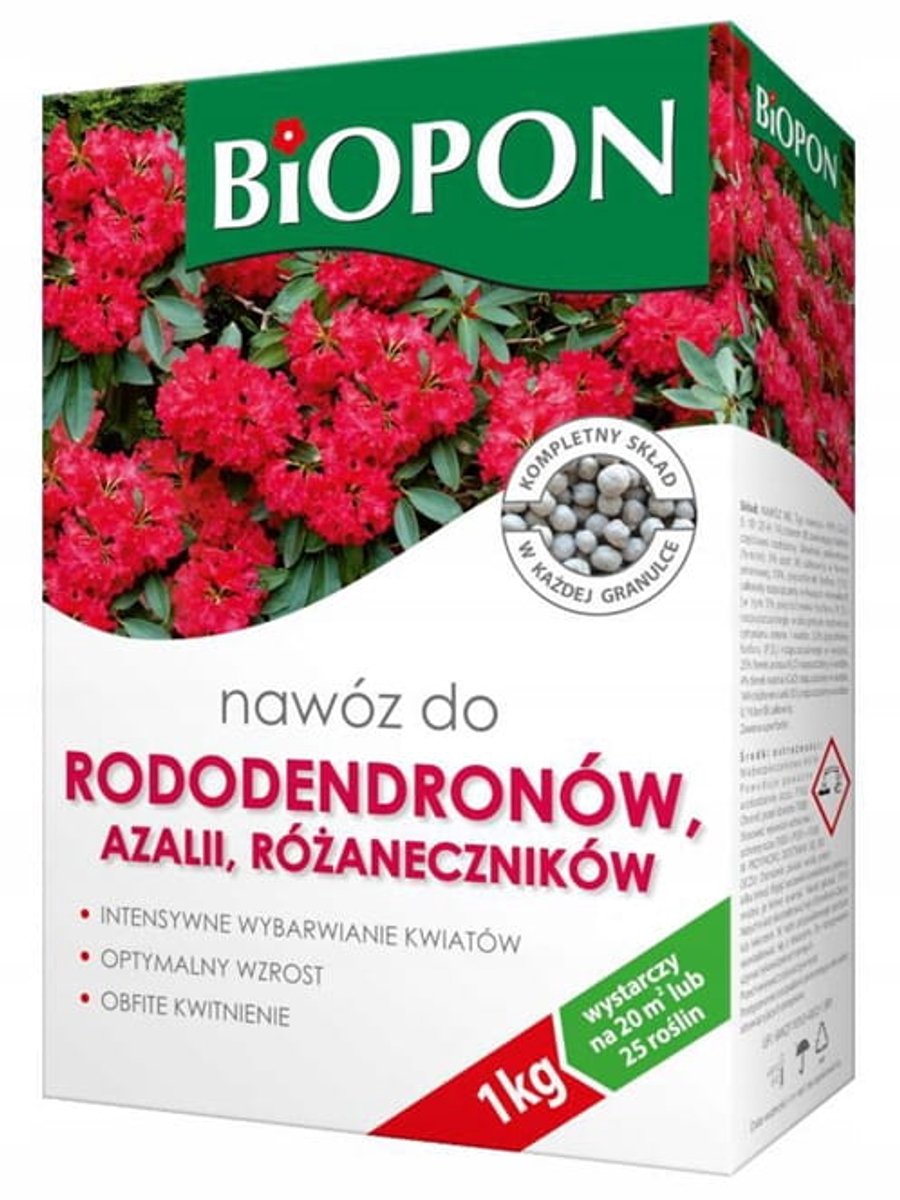 Bros - Meststof voor Rododendrons - 1kg - Verzurende Granulaat - Voor Azalea's en Rodo's