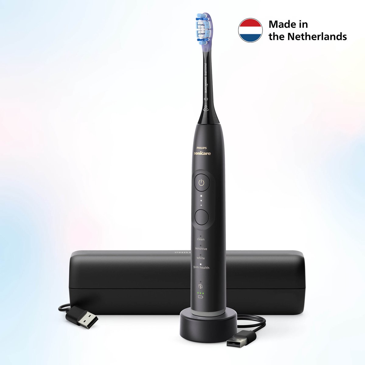 Afbeelding 2 van Philips Sonicare 7100 Series - Elektrische Tandenborstel - Zwart - Reisetui - Gezonder tandvlees - HX7421/01