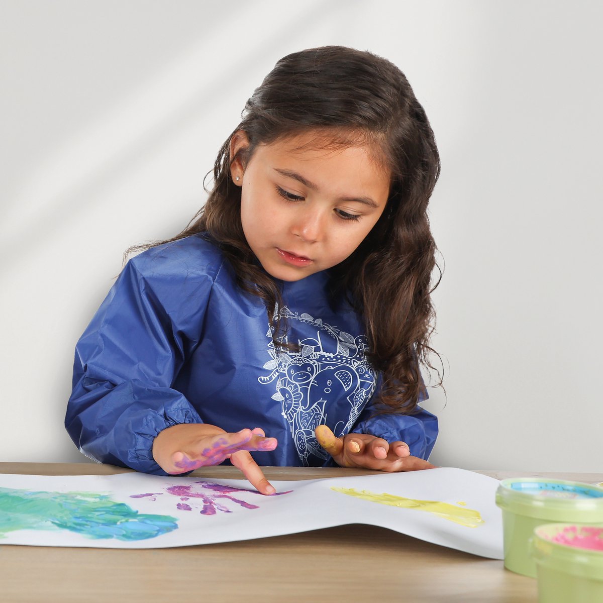 SES Creative Vingerverf - 4 Basiskleuren - Vanaf 2 Jaar - 4 x 110 ml - Knutselen - Glutenvrij - Schoencadeautjes Sinterklaas — afbeelding 5
