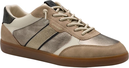 Baskets femme Tamaris beige doré - Pointure 37