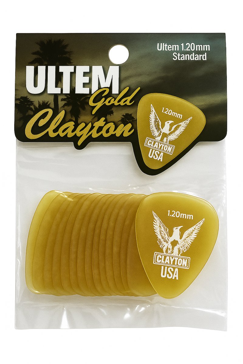 Clayton - Ultem Gold - standaard plectrum - 1.20 mm - 12-pack