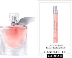 Lancôme La Vie est Belle Eau de Parfum + Cadeau - La Vie est Belle Eau de Parfum 50ml & en Cadeau: La Vie est Belle 10ml - Parfum Rechargeable - Total 60ml