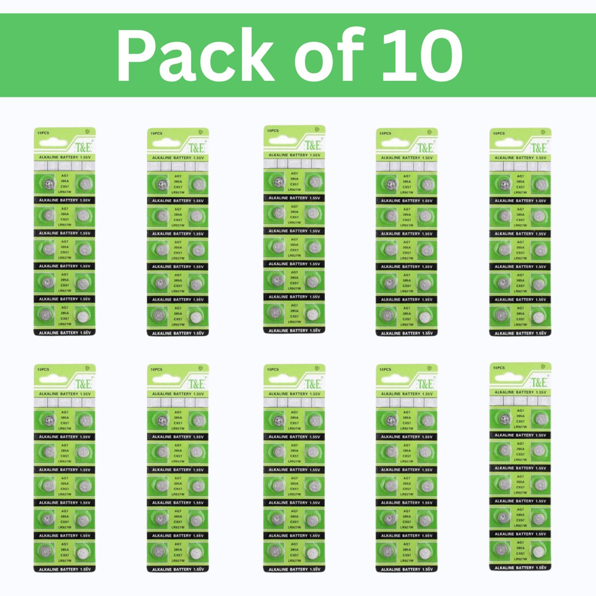 100 stuks AG1 lithium knoopcelbatterijen – 3V, 9x2,7mm, hetzelfde als DL927, BR927, ECR927