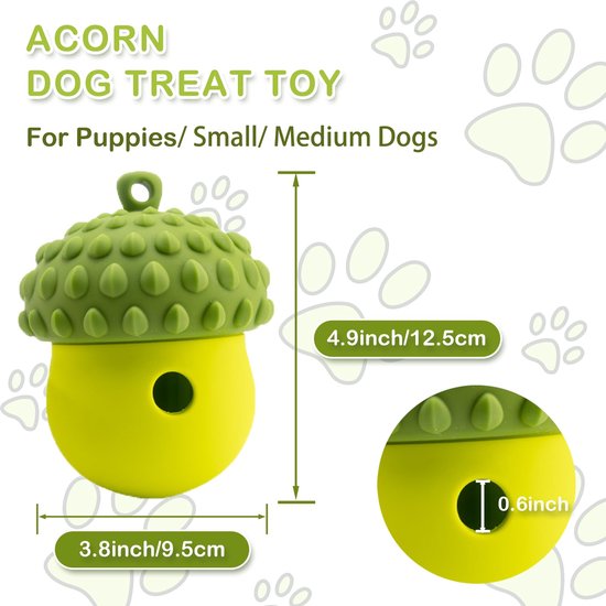 Orifesio Balwerpmachine voor honden, Balmachine voor honden met 6 E-TPU tennisballen, Interactief hondenspeelgoed elektrisch voor kleine honden, Honden tennisbalmachine voor binnen en buiten