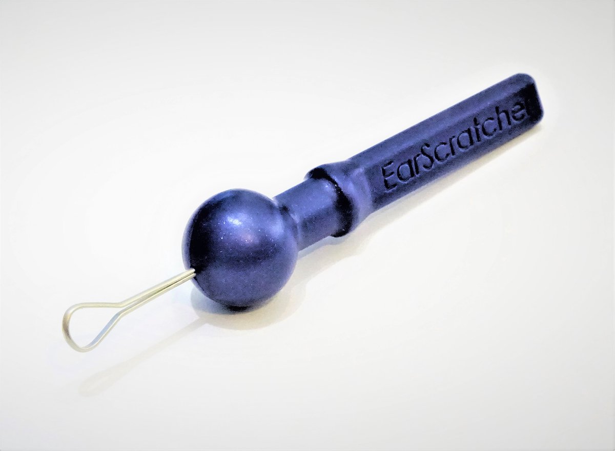 EarScratcher CE metallic blauw