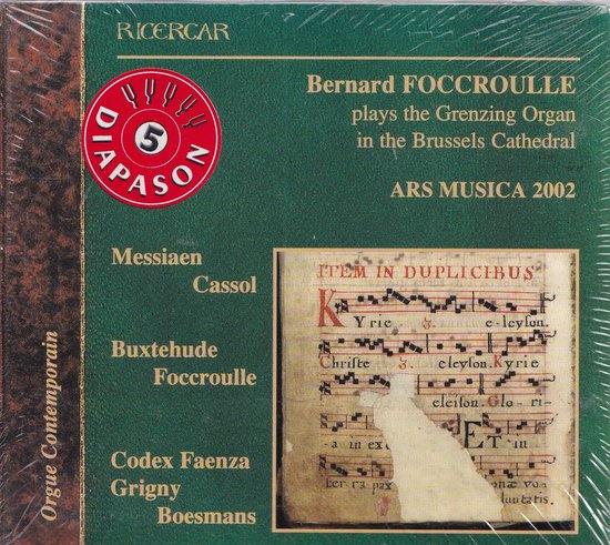 Ars Musica 2002 - Diverse componisten - Bernard Foccroulle bespeelt het Grenzing-orgel van de Dom te Brussel