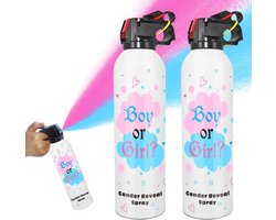 Gender Reveal Poederkanon - 2 stuks - Blauw/Boy-Jongen - Gender Reveal poederblusser - 2 x 300g-* Nu met gratis kinderplopper!!