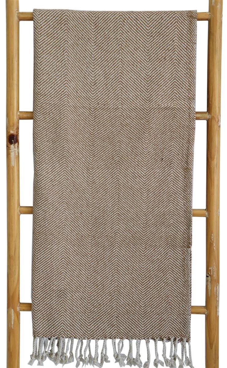 Plaid Mansay 150x125cm bruin/beige