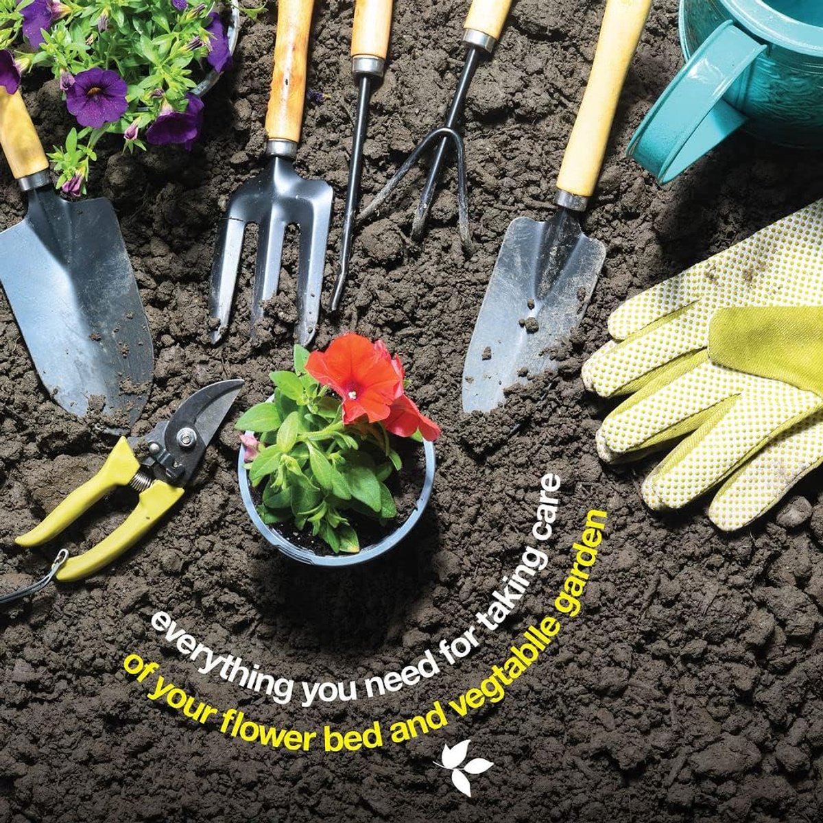 BOTC Tuingereedschap Set 10-Delig - Stevige tuingereedschapset met handtas - Duurzame tuinset - Ideaal tuincadeau – foto 6