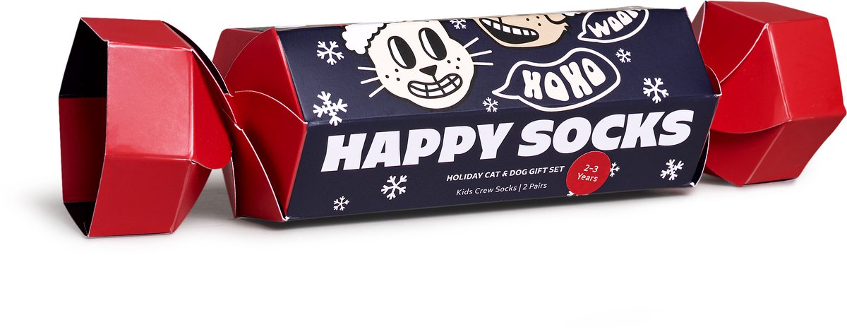 Happy Socks - Kids 2-Pack Cracker Gift Set - Unisex - Sokken
