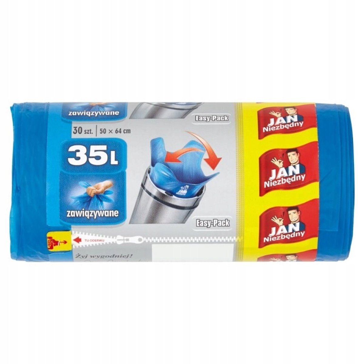 Jan Niezbędny - Papier Afvalzakken - 35L - 30 Stuks - Niebieski
