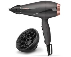 BaByliss Smooth Pro 2100 Föhn 6709DE - Fohn met diffuser en blaasmond - Haardroger - Professionele AC-Motor - 2100 Watt - Coolshot