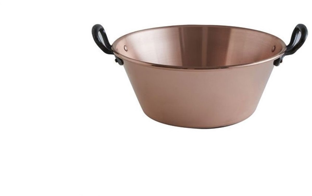 koperen jamkom 17/10 26cm 3l inductie - baumalu - 207024