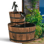 Waterornament - Buiten Tuin Water Fontein - Waterval Ontwerp - Kamerfontein - Tuindecoratie - Met Pomp - 44,5 x 44,5 x 61 cm