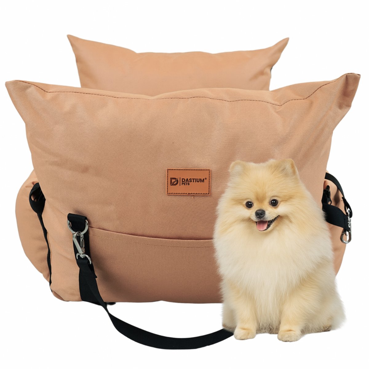 Dastium Pets - Hondenmand Auto - Auto Hondenmand - Autostoel Hond Achterbank - Automand Hond - Hondendeken Auto - Autozitje Hond - Terracota