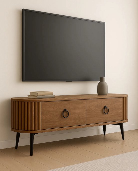 Moka Park - Ovale TV meubel - Stijlvol en Functioneel Design TV meubel - TV kast - 120