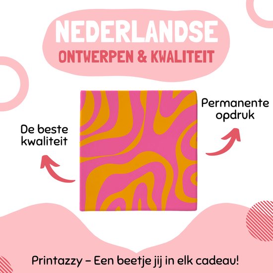 Printazzy - Tuiles avec texte - Tu es mon Frikandel spécial ! - Cadeau d'amitié - Décoration de salon - Sous-verres de Verres - Jaune lilas