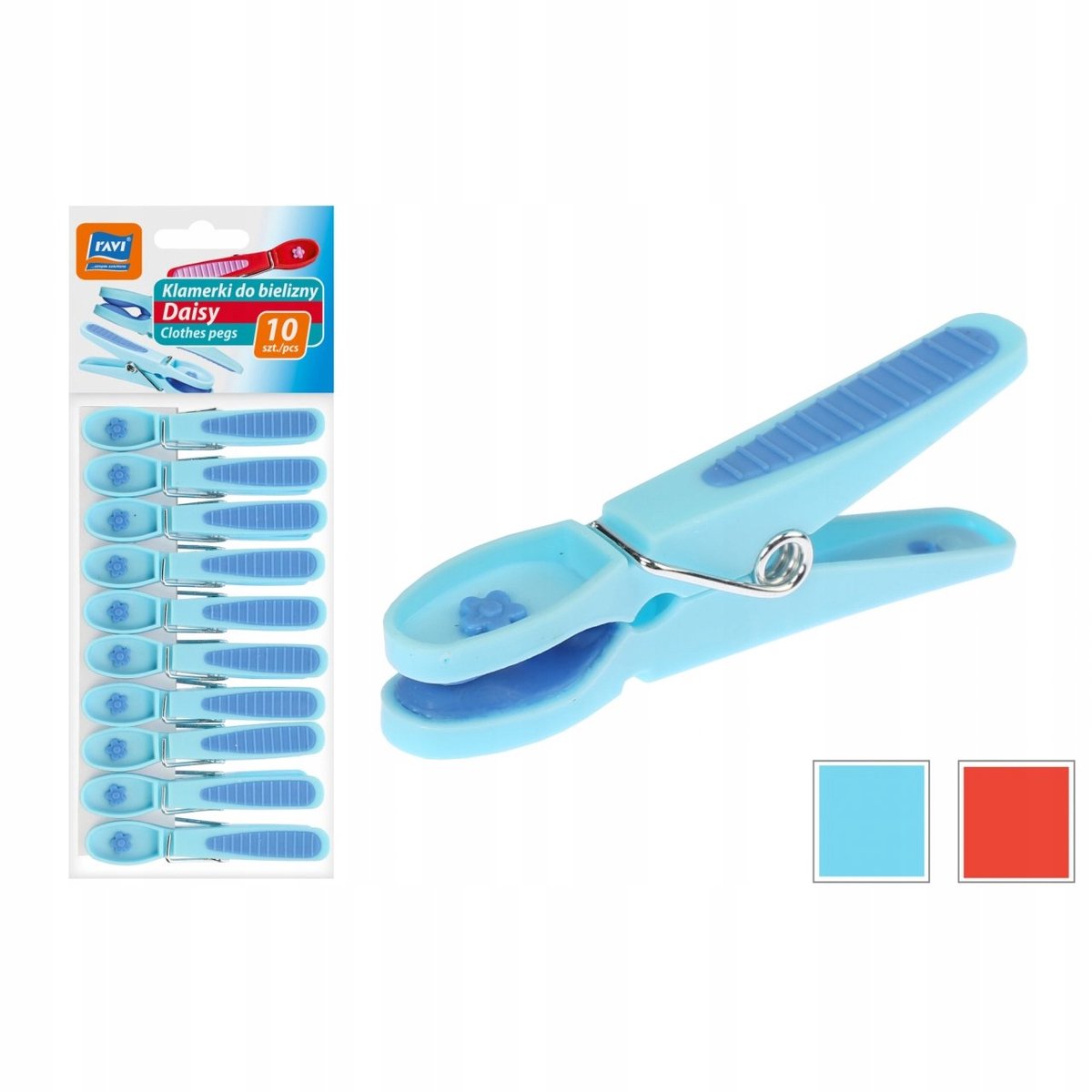 RAVI Daisy Serie - Klamerki voor Ondergoed - 10 stuks - Multicolor - Duurzaam Plastic