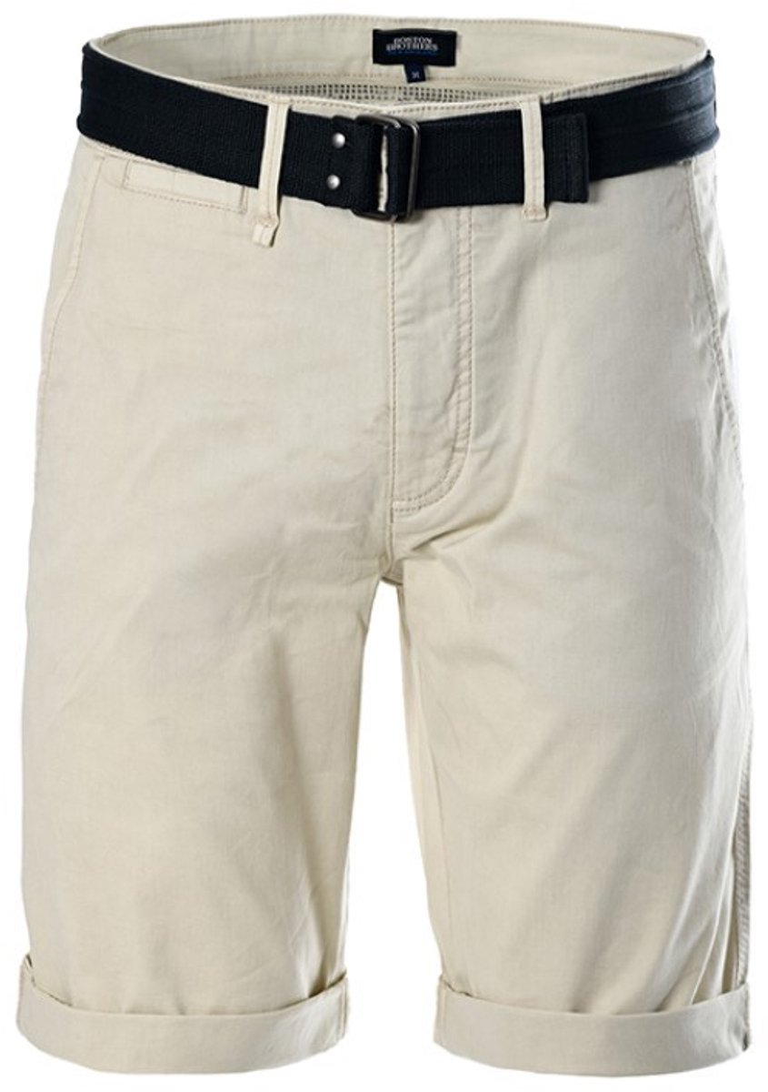 Boston Brothers bermuda - 7000 - beige - incl. riem - maat M