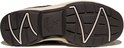Onderkant van een bruine Xsensible sneaker met Xsensible Stretchwalker logo en grip. 