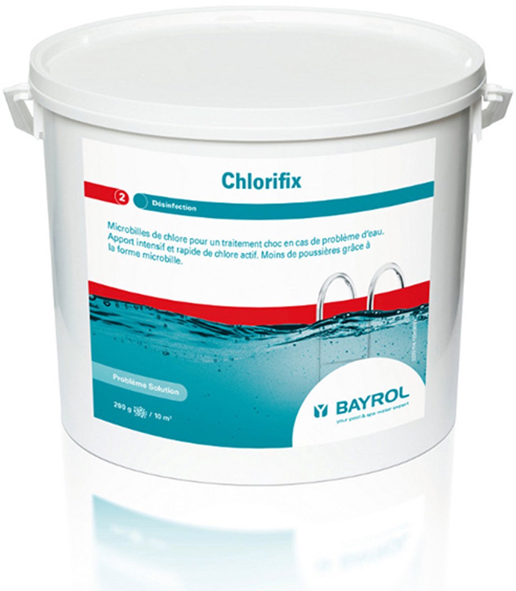 snel oplossende chloor microbolletjes 5kg - bayrol - chlorifix 5kg