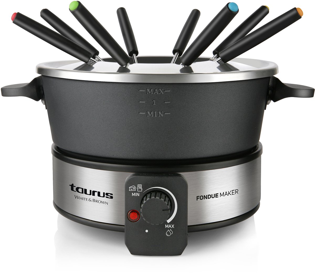 Taurus - Elektrische fondue - 8 fonduevorkjes