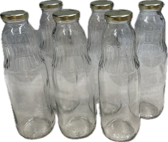 6 x bouteille de jus (or) 750 ml