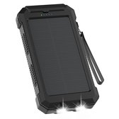 imoshion Solar Powerbank 20.000 mAh - Zonne-energie - Power Delivery & LED indicator - Zaklamp & Kompas - Noodpakket - Zwart
