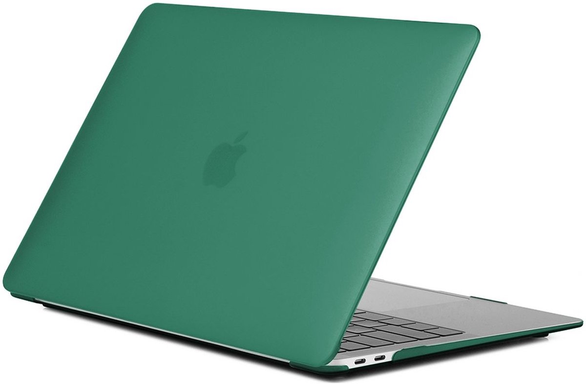 Mobigear Laptophoes geschikt voor Apple MacBook Pro 13 Inch (2016-2023) Hoes Hardshell Laptopcover MacBook Case | Mobigear Matte - Midnight Green - Model A1706 / A1708 / A1989 / A2159 / A2289 / A2251 / A2338 | Groen