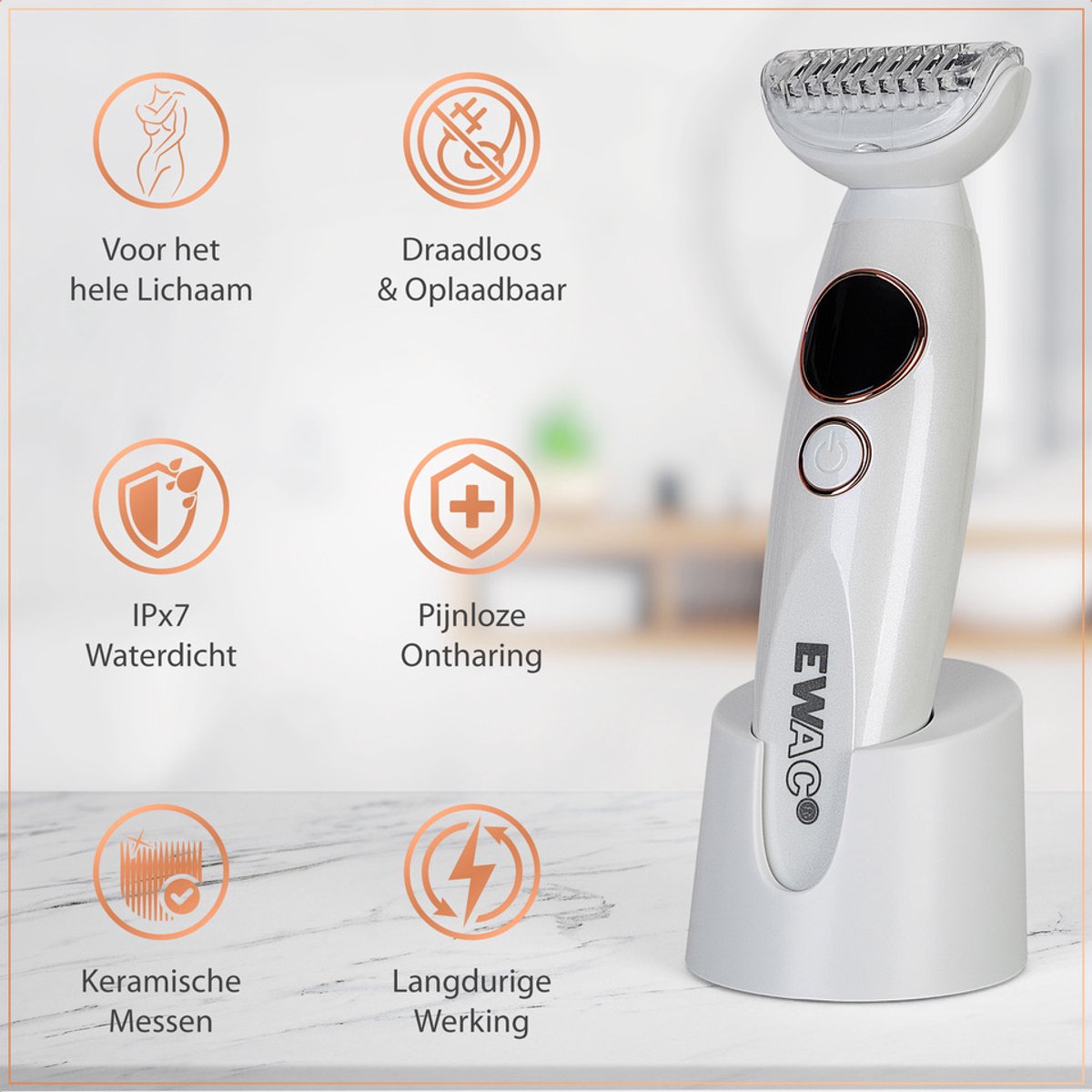 5-in-1 Waterdichte Multifunctionele Ladyshave thumbnail 3