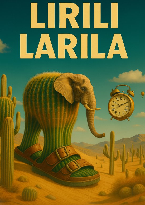 Extra Grote A1 Lirili Larila (Italian brainrot) Poster