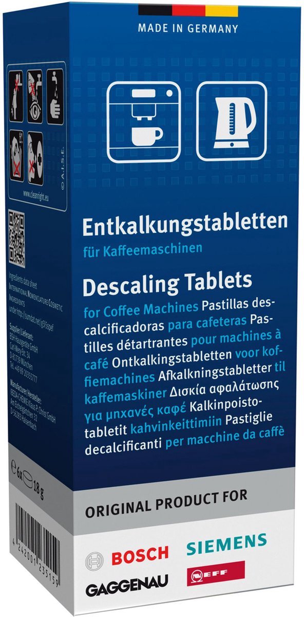Bosch / Siemens TZ60002 - Ontkalkingstabletten - 12 Stuks