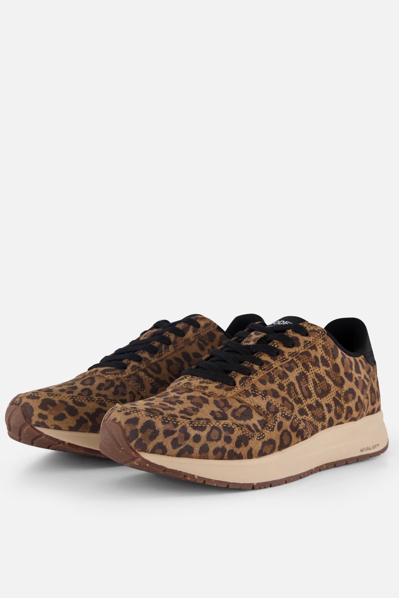 Woden Nicoline Leopard Sneakers bruin Suede - Maat 36