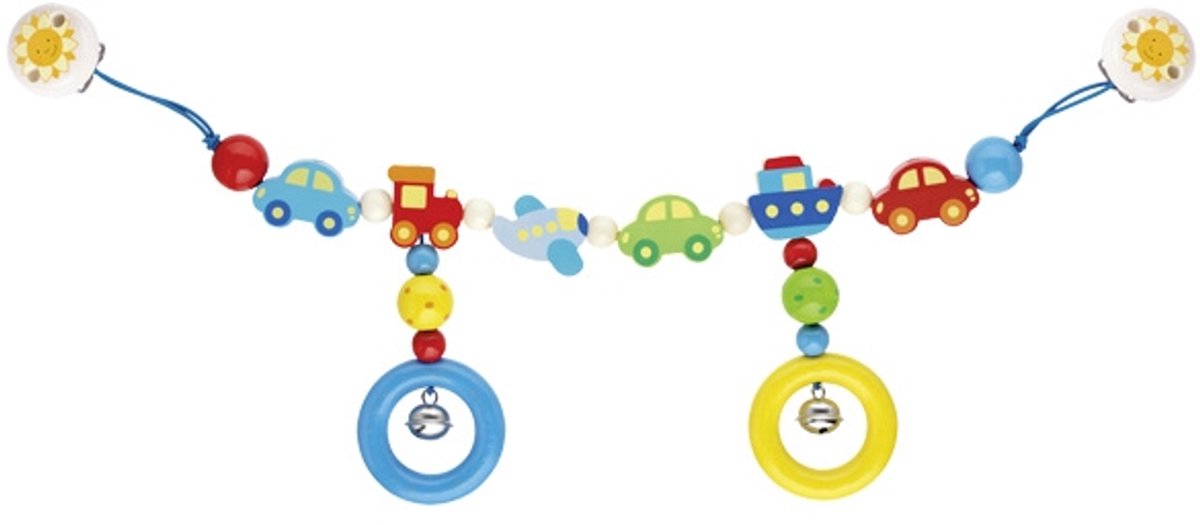 Goki wagenspanner voertuigen - kleurrijke baby accessoire.