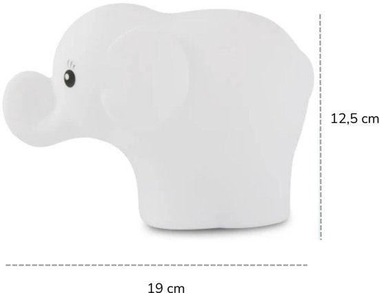 Nachtlamp - Nachtlampje - Kinderlampje - Babylampje - Nachtlamp Baby - Nachtlamp Kind - Slaaplampje - Oplaadbaar Nachtlampje - Siliconen Nachtlampje - Nachtlamp met Timer - Babykamer Lamp - Kinderkamer Lamp - Olifant Nachtlampje - Olifant Lamp van Luvy — afbeelding 3