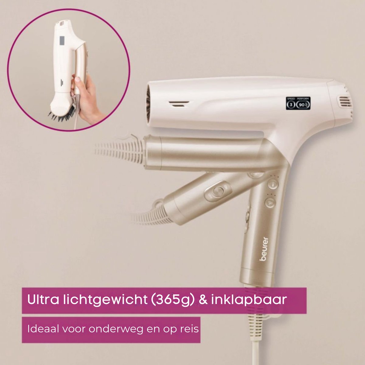 Beurer HC 150 FusionDry Pro Föhn - 4-in-1 Haardroger met - afbeelding 3