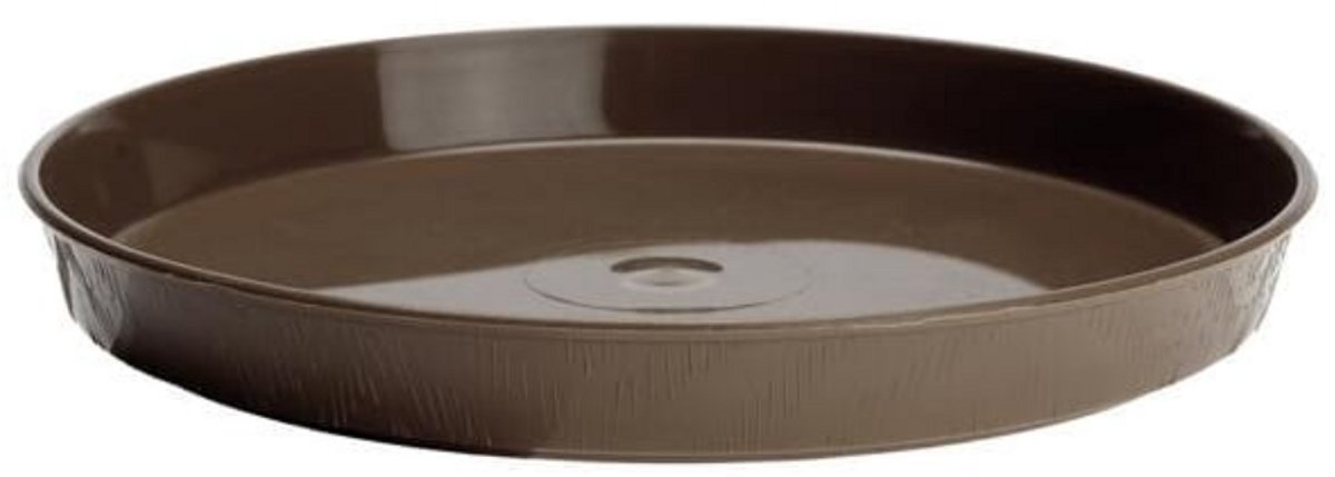 Verdenia Serie - Houten Look Onderzetter - 17 cm - Bruin - Rond