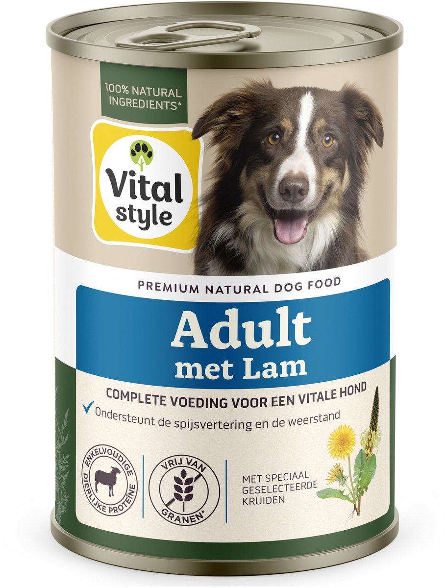 Vitalstyle Hondenvoer Bik Lam 400 gr